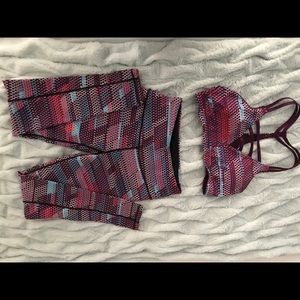 VSX leggings and sport bra